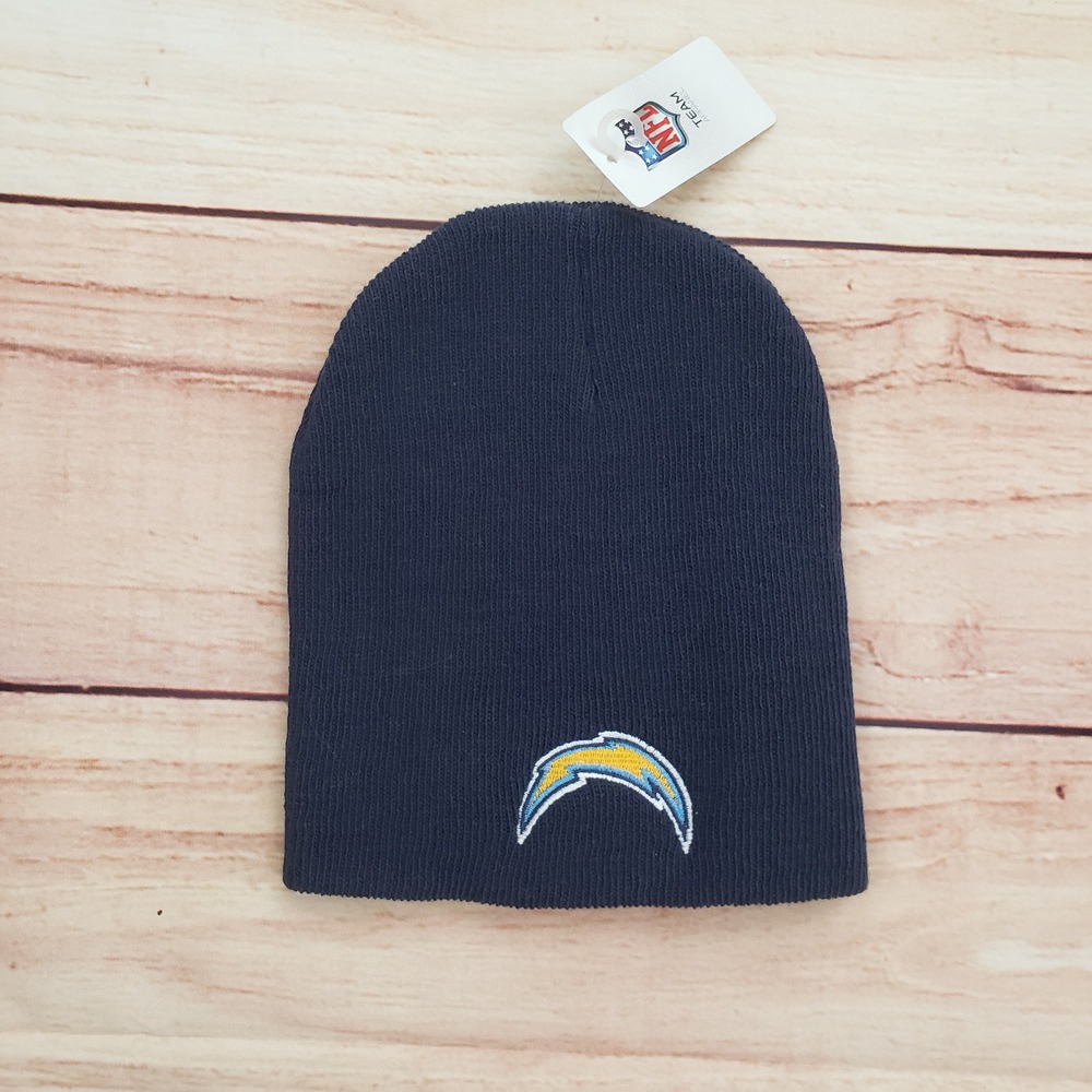 Los Angeles Chargers Hat Cap Beanie One Size Blue Yellow NFL Football Mens A5